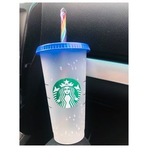 🌈Starbucks color changing confetti reusable cup